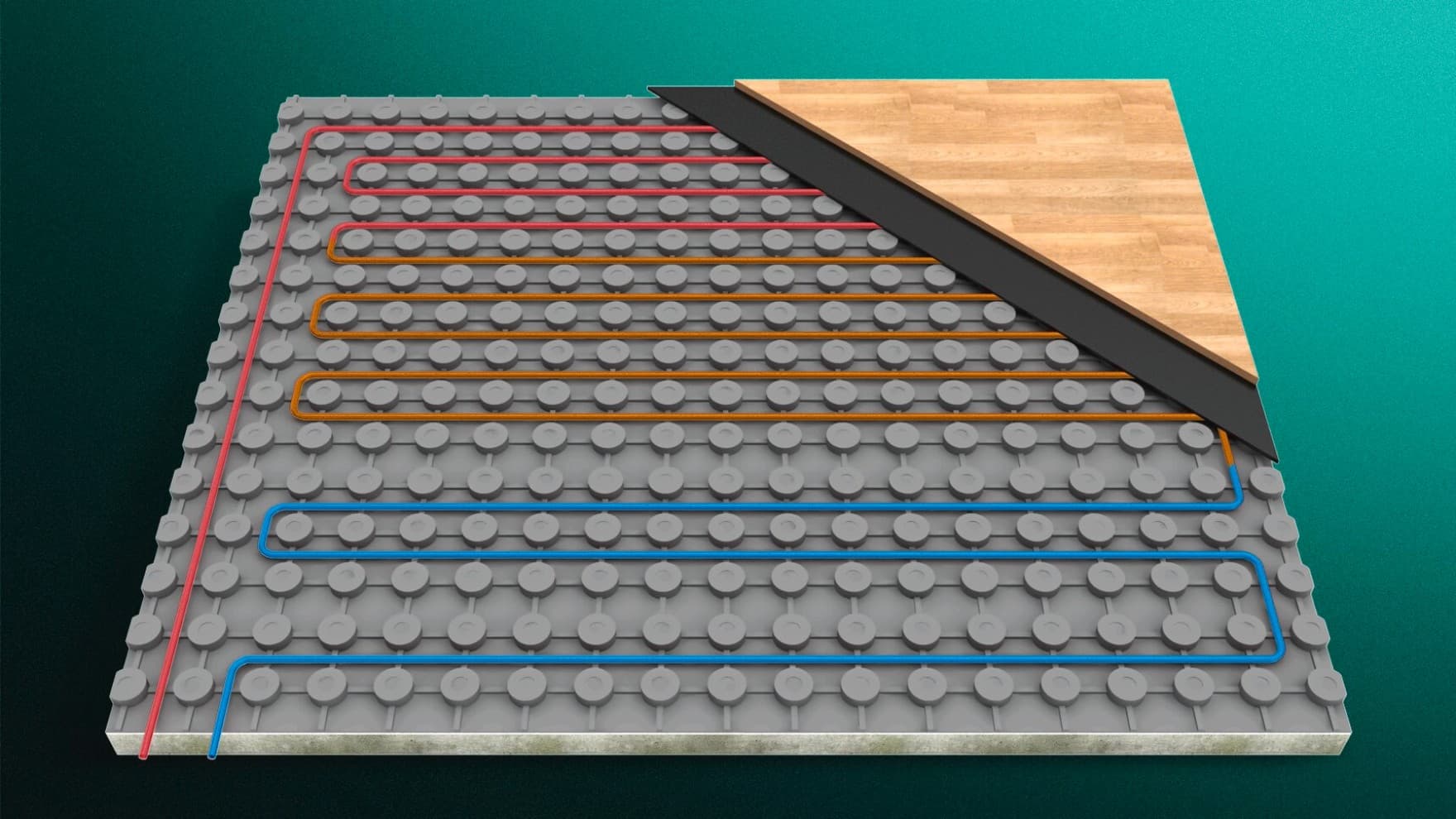 Modulopbygget gulvvarme