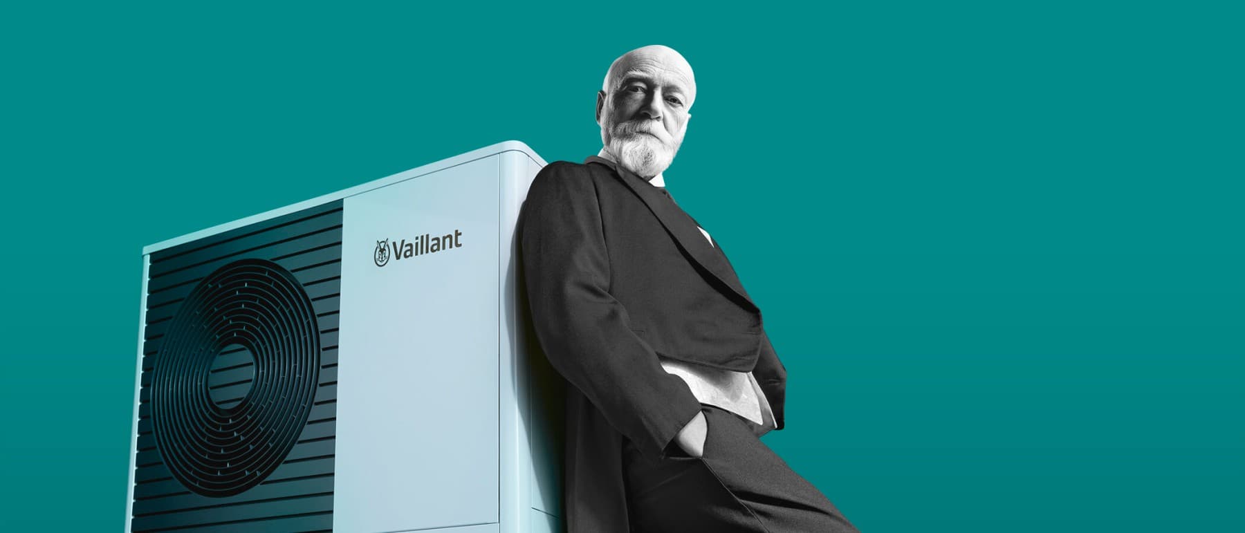 Johann Vaillant læner sig mod en varmepumpe