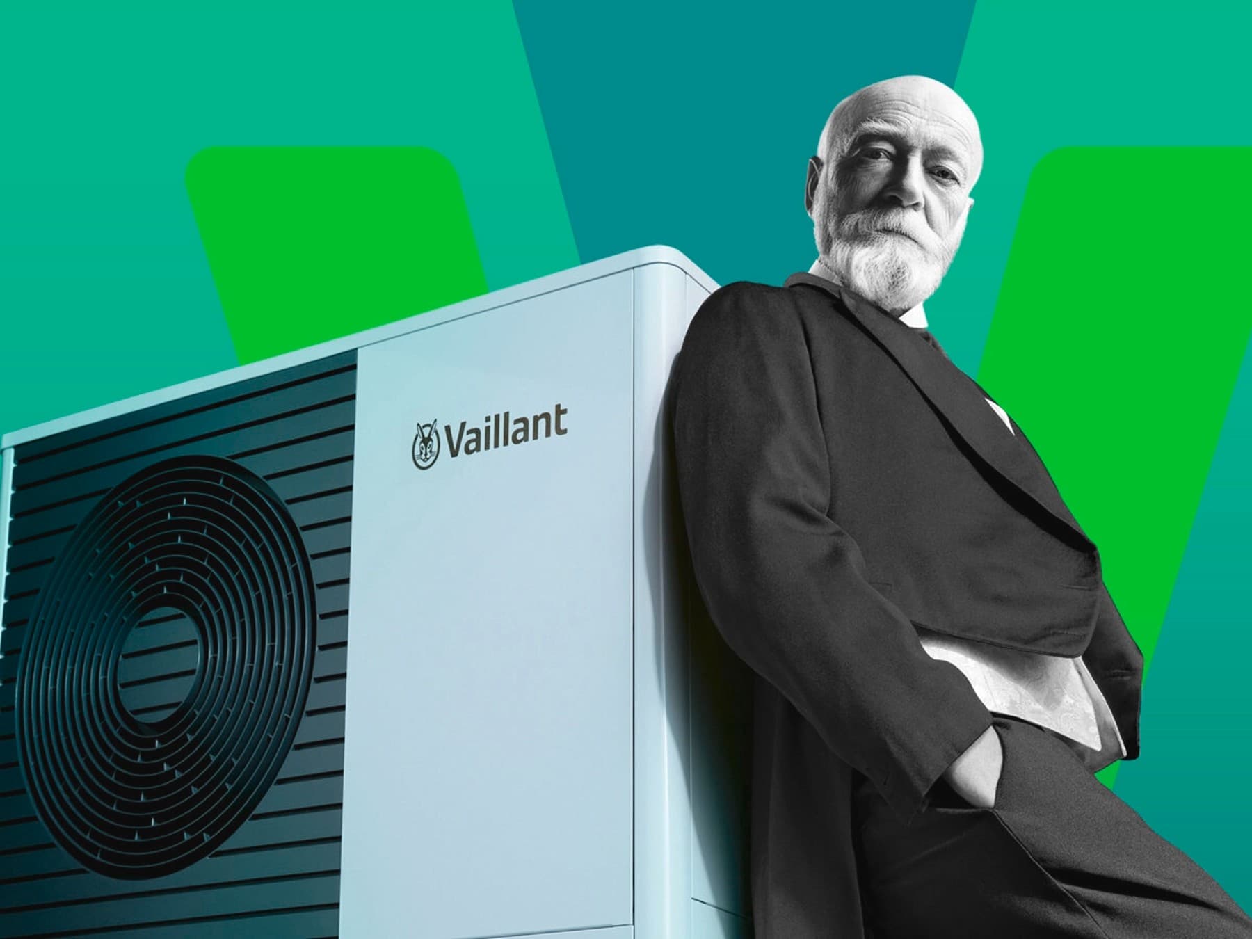 Johann Vaillant læner sig mod en varmepumpe