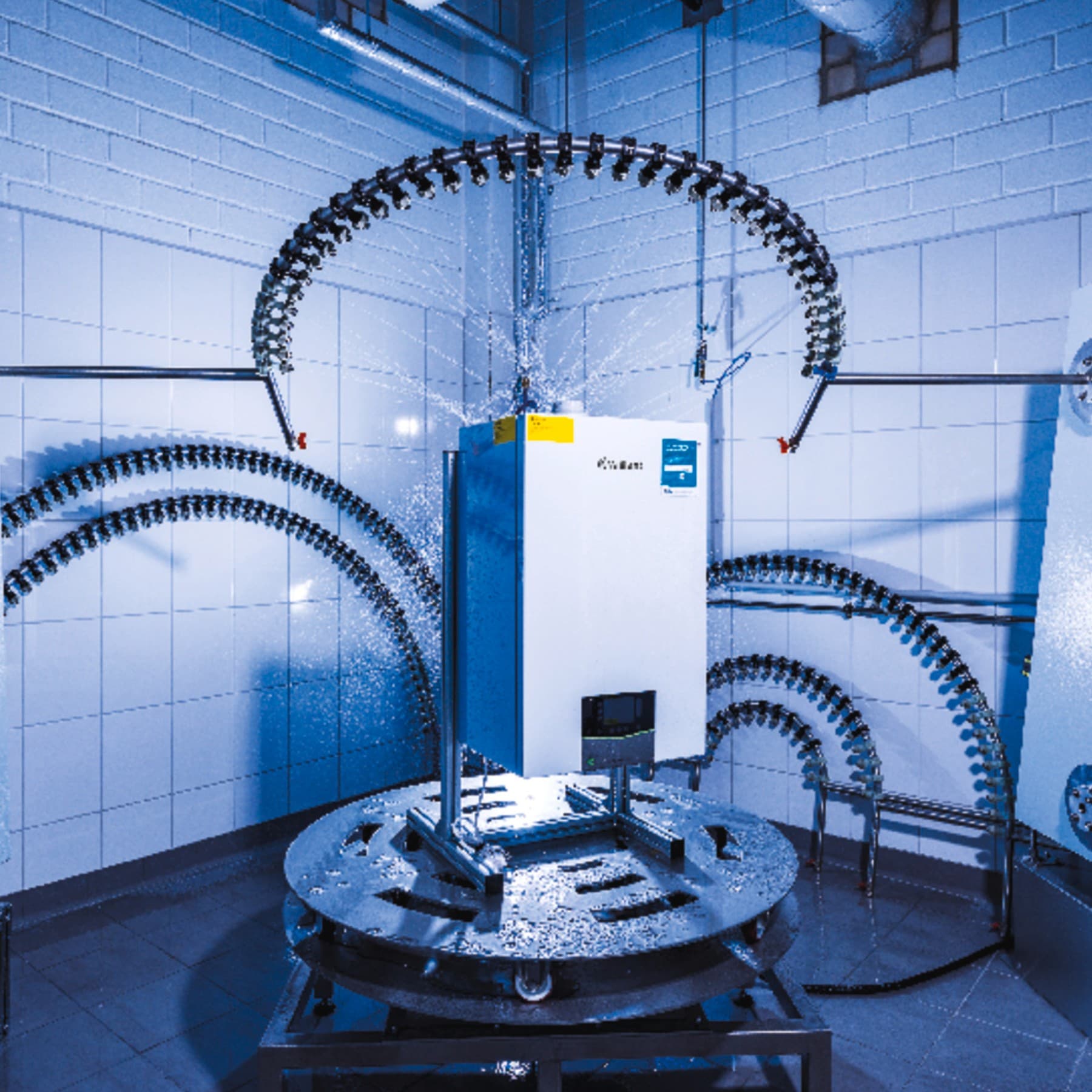Vaillant-kedel i et testcenter