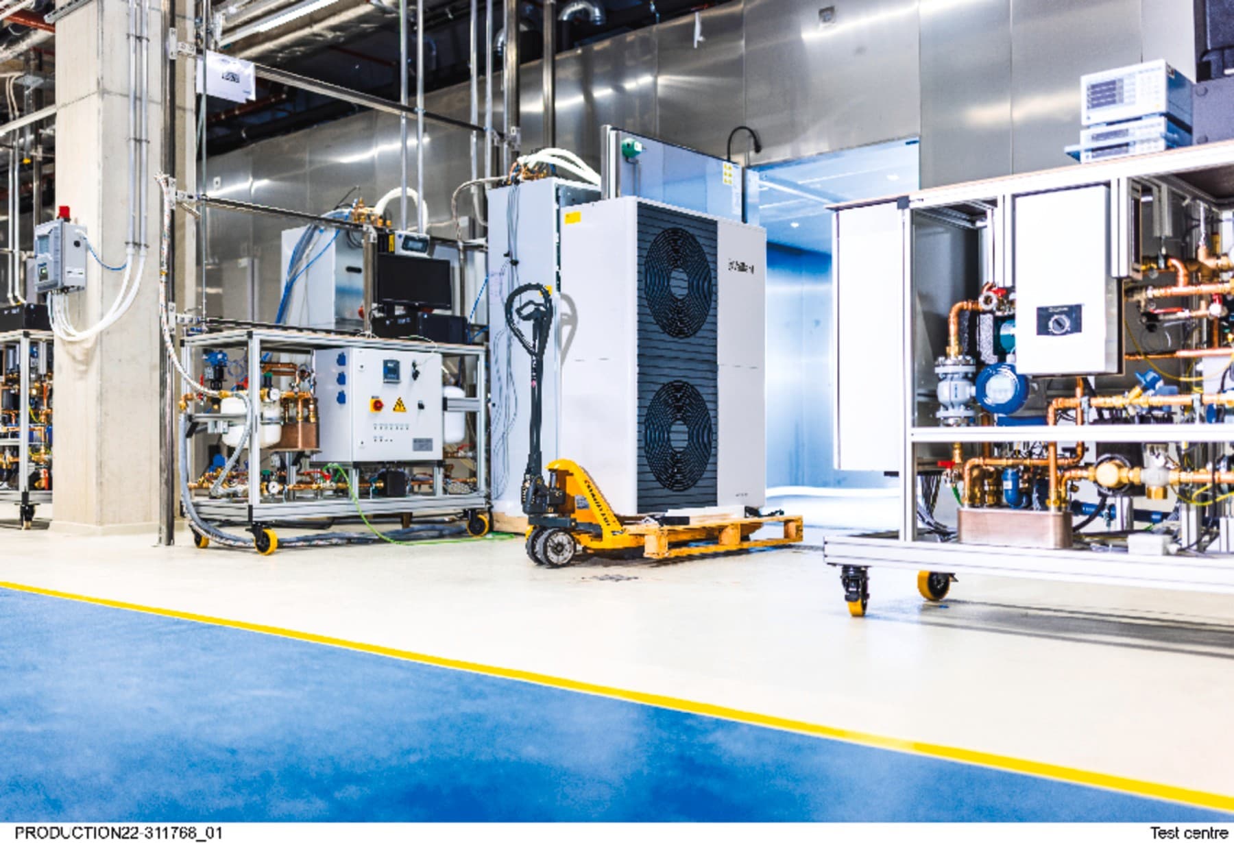 Vaillant varmepumpe på fabrikken