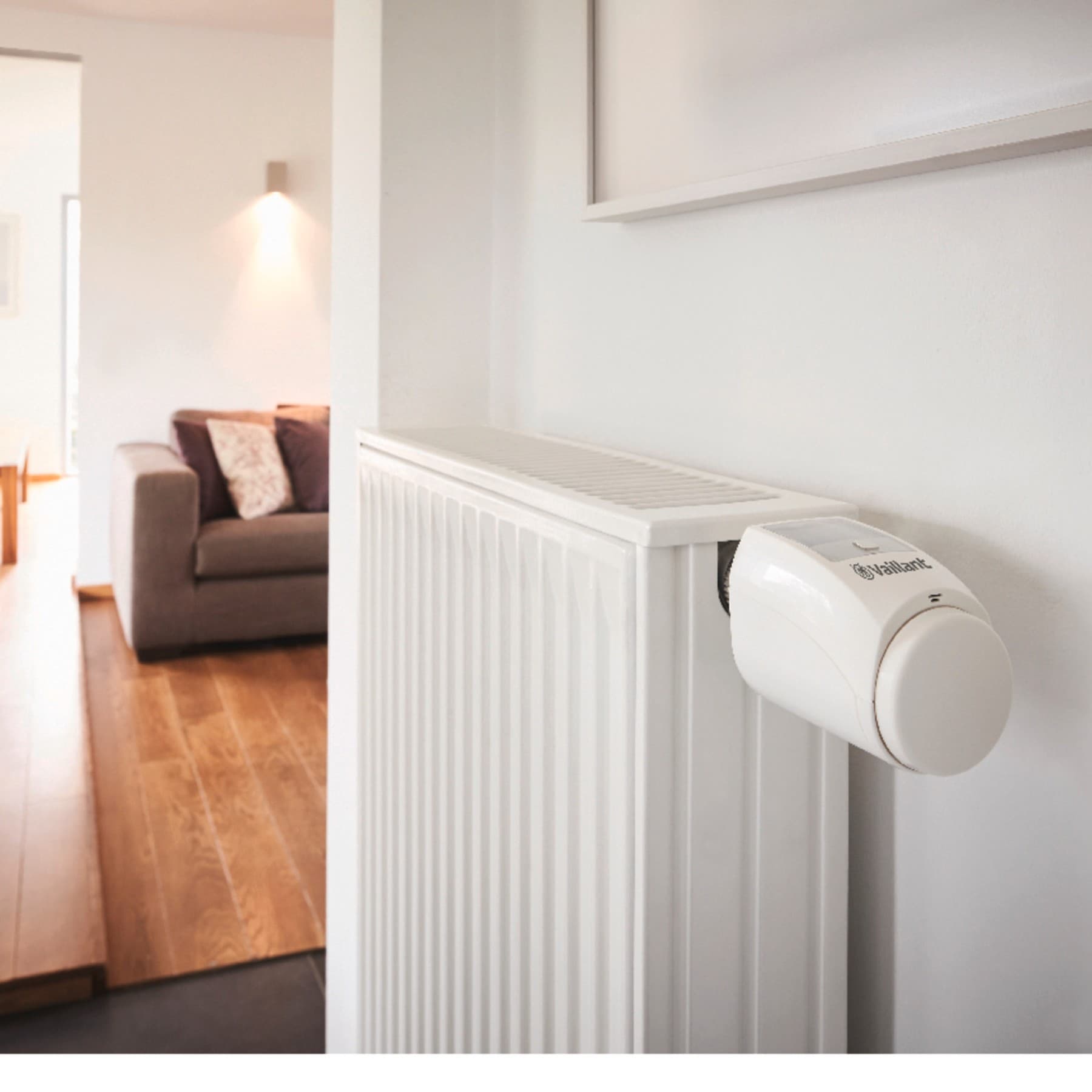 Radiator med Vaillant-termostat