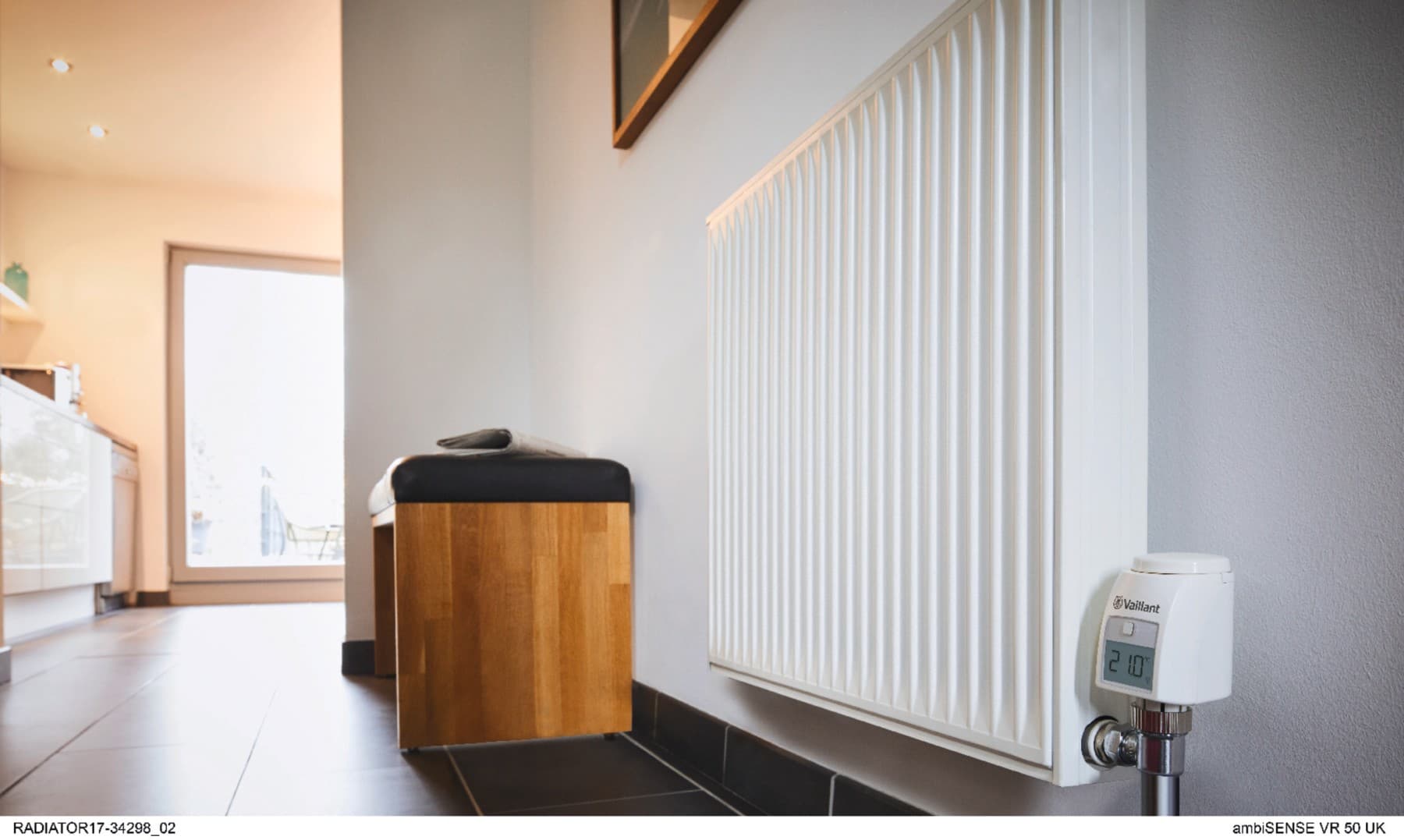 Radiator i en gang