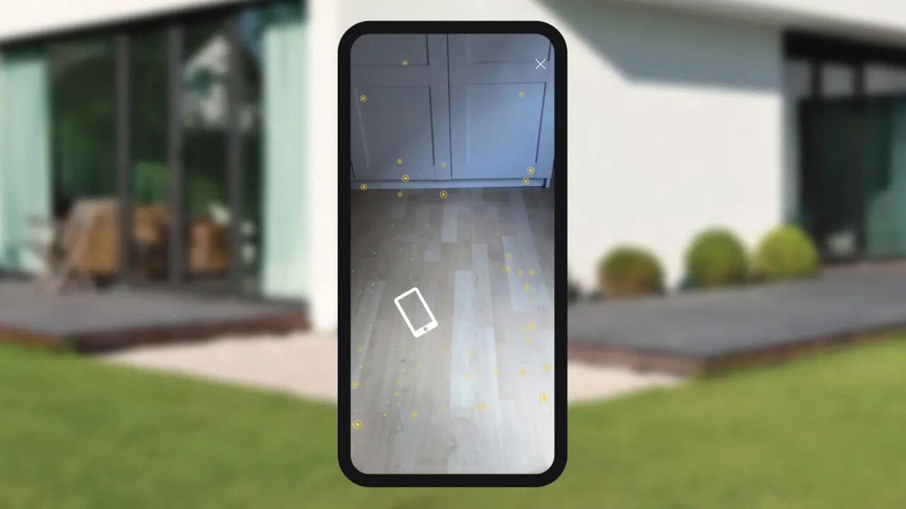 Scanner overflade med telefonen